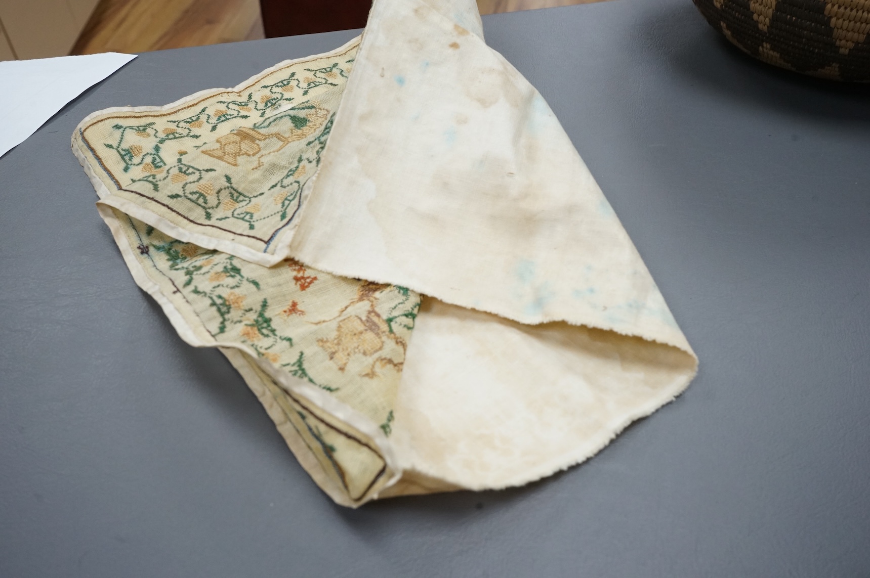 Two unframed large samplers, by Susanna and Ann Elizabeth Day, (sisters) both dated 1848. Two other unframed simpler alphabet samplers both by Florence Emily Day, dated 1876 and 1878. (4)